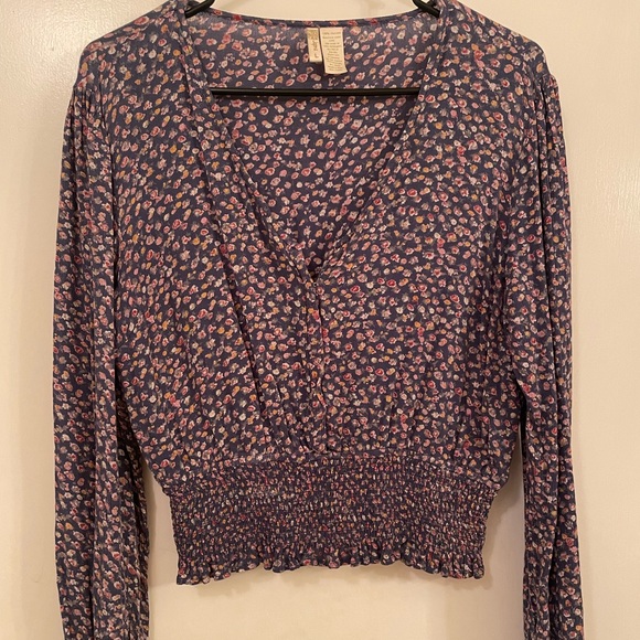 Japna boho floral women’s long sleeved blouse - Picture 1 of 8